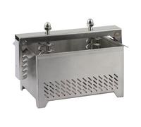 MAMJENNI Passoire à yaourt en acier inoxydable 304 de qualité supérieure, efficacité de pressage améliorée, réglages de pression réglables, conception adaptée au réfrigérateur, (L(13x7x2,6