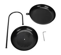 MAMJENNI Plateau à fruits minimaliste nordique, plateau de service polyvalent pour la maison ou le bureau, matériau en fer, double couche de grande capacité, conception à base