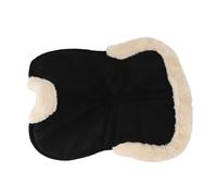 MAMJENNI Tapis de Selle Cheval, Mousse à Mémoire de Forme, Antidérapant, Respirant, Absorbant, pour Entraînement, Compétition, Lavable, Tous Styles d'équitation, Noir, 30x30 Pouces