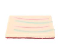MAMJENNI Tapis d'entraînement à la suture pour étudiants en médecine, design d'incision à faire soi-même, coussinet en silicone à 3 couches de qualité supérieure, outil d'entraînement à la suture