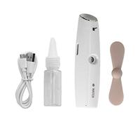 MAMJENNI Ventilateur brumisateur 2 en 1 - Mini ventilateur portable rechargeable par USB pour intérieur et extérieur - Ventilateur personnel léger avec fonction de pulvérisation d'eau (blanc)