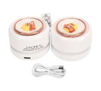 MAMJENNI Ventilateur de cou portable, mains libres, sans pales, 3 réglages de vitesse, rechargeable par USB, léger et confortable pour le refroidissement personnel à la maison, au (Blanche)