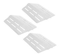 MAMJENNI Weber Genesis Lot de 3 couvercles de plaque chauffante en acier inoxydable pour séries 310 320 330 (2011-2016), avec commande avant, nettoyage facile, durable, résistant