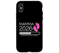 Mamma 2026 Loading Annuncio Gravidanza Bimba Femmina Coque pour iPhone X/XS