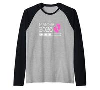 Mamma 2026 Loading Annuncio Gravidanza Bimba Femmina Manche Raglan