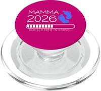 Mamma 2026 Loading Annuncio Gravidanza Bimbo Maschio PopSockets PopGrip pour MagSafe