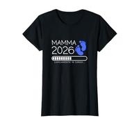 Mamma 2026 Loading Annuncio Gravidanza Bimbo Maschio T-Shirt