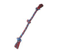 Mammoth Flossy Chews Corde à mâcher colorée à 3 nœuds - Jouet à Tirer en Coton et Polyester de qualité supérieure pour Chiens - Jouet interactif à mâcher pour Chiens de Grande à XL - Taille XL : 91,4