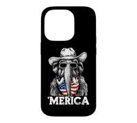Mammoth Ice Age Drapeau Américain Bandana Lunettes de Soleil Chapeau Cowboy Coque pour iPhone 14 Pro