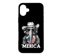 Mammoth Ice Age Drapeau Américain Bandana Lunettes de Soleil Chapeau Cowboy Coque pour iPhone 16 Plus