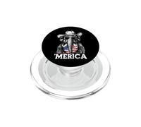 Mammoth Ice Age Drapeau Américain Bandana Lunettes de Soleil Chapeau Cowboy PopSockets PopGrip pour MagSafe