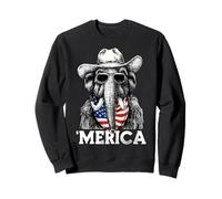 Mammoth Ice Age Drapeau Américain Bandana Lunettes de Soleil Chapeau Cowboy Sweatshirt