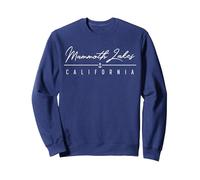 Mammoth Lakes, Californie Sweatshirt, Unisexe pour Adultes, Bleu Marine, L