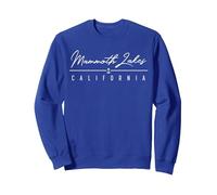 Mammoth Lakes, Californie Sweatshirt, Unisexe pour Adultes, Bleu Royal, L