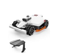 MAMMOTION LUBA 3 AWD 1500 Robot Tondeuse avec Garage Standard, LiDAR+Double Caméra AI Vision à 360°, Traction Intégrale pour Pente à 80%, Gestion Multizone
