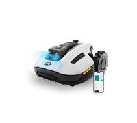 MAMMOTION Tondeuse Robot YUKA Mini 500 avec Lames combinées (9 Jeux (72 Lames)), NetRTK+Vision, Aucune Antenne RTK Requise, Recommandé 500 m², Max. 700 m², Pente à 50%, avec Module 4G