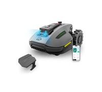 MAMMOTION Tondeuse Robot YUKA Mini 700 avec Garage Combinées, NetRTK+Vision, Aucune Antenne RTK Requise, Recommandé 700 m², Max. 1100 m², Pente à 50%, avec Module 4G