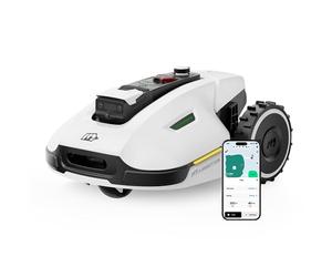 MAMMOTION YUKA 3000 Robot Tondeuse sans Fil Périphérique, NetRTK+Vision, Aucune Antenne RTK Requise, Recommandé 3000 m², Pelouse Semblable à Un Tapis, Disque de Coupe Double, Module 4G
