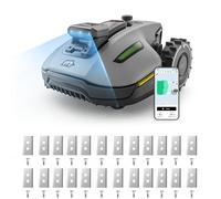 MAMMOTION YUKA Mini 2 500 Robot Tondeuse avec Lames combinées (3 Jeux (24 Lames), jusqu'à 500m², Zéro Perte de Signal, sans RTK, AI Traitement d’Image à Trois Caméras Robot Tondeuse