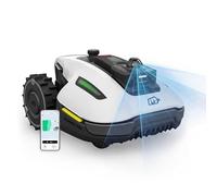 MAMMOTION YUKA Mini 2 800 LiDAR Robot Tondeuse, LiDAR 360° + Vision AI, Reconnaissance de Plus de 300 Obstacles DropMow Robot Tondeuse sans Fil Périphérique, Recommandé pour 800m²