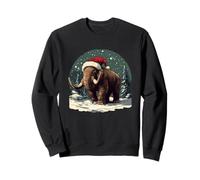 Mammouth dans un bonnet de Père Noël avec joie de Noël Sweatshirt