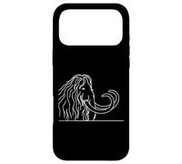 Mammouth Laineux Art Linéaire Coque pour iPhone 17 Pro Max