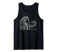 Mammouth Laineux Art Linéaire Débardeur