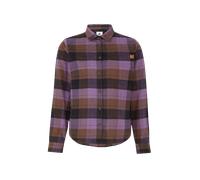 Mammut 100 % flanelle de coton bio Trovat Longsleeve Shirt Women Brown S