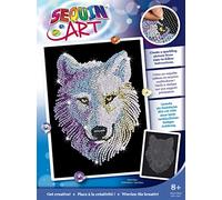 Mammut 8041932 Kit de bricolage créatif à paillettes avec cadre en polystyrène, modèle d'images veloutées, paillettes, broches à emboîter, instructions (français non garanti), pour enfants à partir de