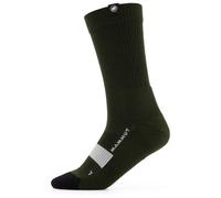 Mammut - All-Mountain Targeted Cushion Merino Crew - Chaussettes de randonnée - EU 45-47 - dark marsh / white