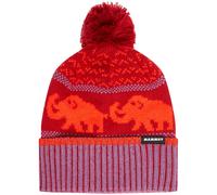 Mammut - Kid's Mammut Retro Beanie - Bonnet - One Size - dark mammut red / paloja