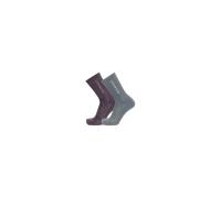 Mammut Chaussettes multisports respirantes et rembourrées Multisport Crew Socks 2 Pack Pourpre M/39-41