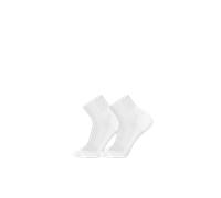 Mammut Chaussettes multisports respirantes et rembourrées Multisport Quarter Socks 2 Pack Blanc XL/45-47