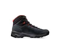 Mammut - Chaussures de randonnée en GORE-TEX - Mercury IV Mid GTX Men Black Hot Red pour Homme en Cuir - Taille 10,5 UK - Noir Noir 10,5 UK