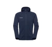 Mammut Couche intermédiaire à capuche chaude et à séchage rapide Taiss ML Hooded Jacket Men Bleu M