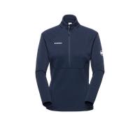 Mammut Couche intermédiaire technique chaude à demi-zip Taiss ML Half Zip Pull Women Bleu S