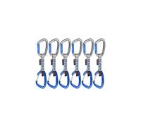 Pack 6 dégaines Mammut Crag Keylock Wire 10 cm gris bleu
