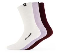 Mammut - Everyday Crew 3-Pack - Chaussettes multifonctions - EU 42-44 - white / vin / alpine calamint