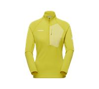 Mammut Notre couche intermédiaire la plus légère Aenergy Light ML Half Zip Pull Women Jaune XS