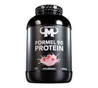 Mammut Nutrition - Protéines formule 90 Fraise 3 kg - Mélange 4 sources (whey, soja, lait, œuf) + vitamine B6 - 77 % protéines - Shake onctueux post-training ou en collation protéinée