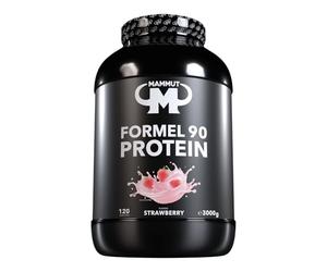 Mammut Nutrition - Protéines formule 90 Fraise 3 kg - Mélange 4 sources (whey, soja, lait, œuf) + vitamine B6 - 77 % protéines - Shake onctueux post-training ou en collation protéinée