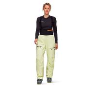 Mammut Salopette hardshell solide pour le freeride avec plastron softshell Haldigrat HS Bib Pants Women Jaune 34