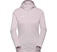 Mammut - Polaire de randonnée à capuche en Polartec® Power Stretch® Pro - Aconcagua Light ML Hooded Jacket Women Alpine Calamint pour Femme en Nylon - Blanc L