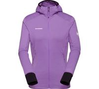 Mammut - Polaire légère et extensible zippée - Taiss Light ML Hooded Jacket Women Lavandin Black pour Femme - Taille XS - Bordeaux Bordeaux XS