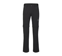 Mammut Runbold IV Zip Off Pants Men - Pantalon de Randonnée Stretch Homme | Convertible en Short et Léger | Taille 46 Court, Noir