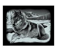 Mammut - Scraper Silber groß Querformat - Wolf G