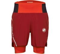 Mammut - Short stretch léger running trail - Aenergy TR 2 in 1 Shorts Men Dark Mammut Red Black pour Homme - Taille S - Rouge Rouge S