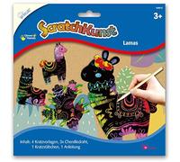 Mammut Spiel & Geschenk 158012 Kit de grattage avec 4 modèles à gratter, Fil Chenille, bâtonnets à gratter et Instructions (français Non Garanti), grattoir pour Enfants à partir de 3 Ans