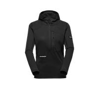 Mammut Sweat à capuche d’alpinisme polyvalent à séchage rapide Eiger Nordwand Advanced FL Half Zip Hoodie Women Noir L