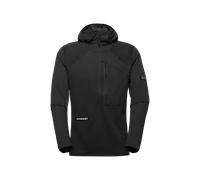 Mammut Sweat à capuche d’alpinisme polyvalent à séchage rapide Eiger Nordwand Advanced FL Half Zip Hoodie Men Noir XXL